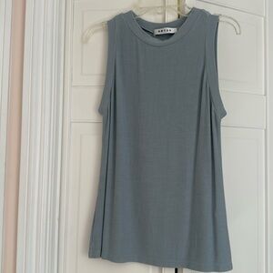 Dusty blue ribbed tank top, extremely soft. Worn once